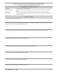 DA Form 5761-r Family Child Care (FCC) Risk Assessment Tool Observation