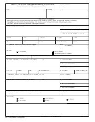 DA Form 4651 Request for Reserve Component Assignment or Attachment