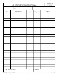 Document preview: DA Form 1845 Schedule of Manpower Studies/Surveys