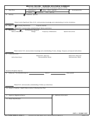 DA Form 3888-3 Medical Record - Nursing Discharge Summary, Page 2