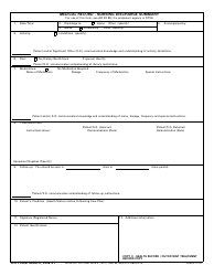 DA Form 3888-3 Medical Record - Nursing Discharge Summary, Page 3