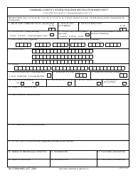 Document preview: DA Form 4965 Command Logistics Review Program Observation Worksheet