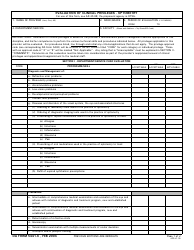 DA Form 5441-6 Evaluation of Clinical Privileges - Optometry