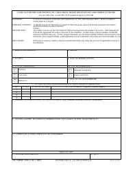 Document preview: DA Form 7318-2 Close out Report for Reports of Child Abuse in DoD Operated or Sanctioned Activities