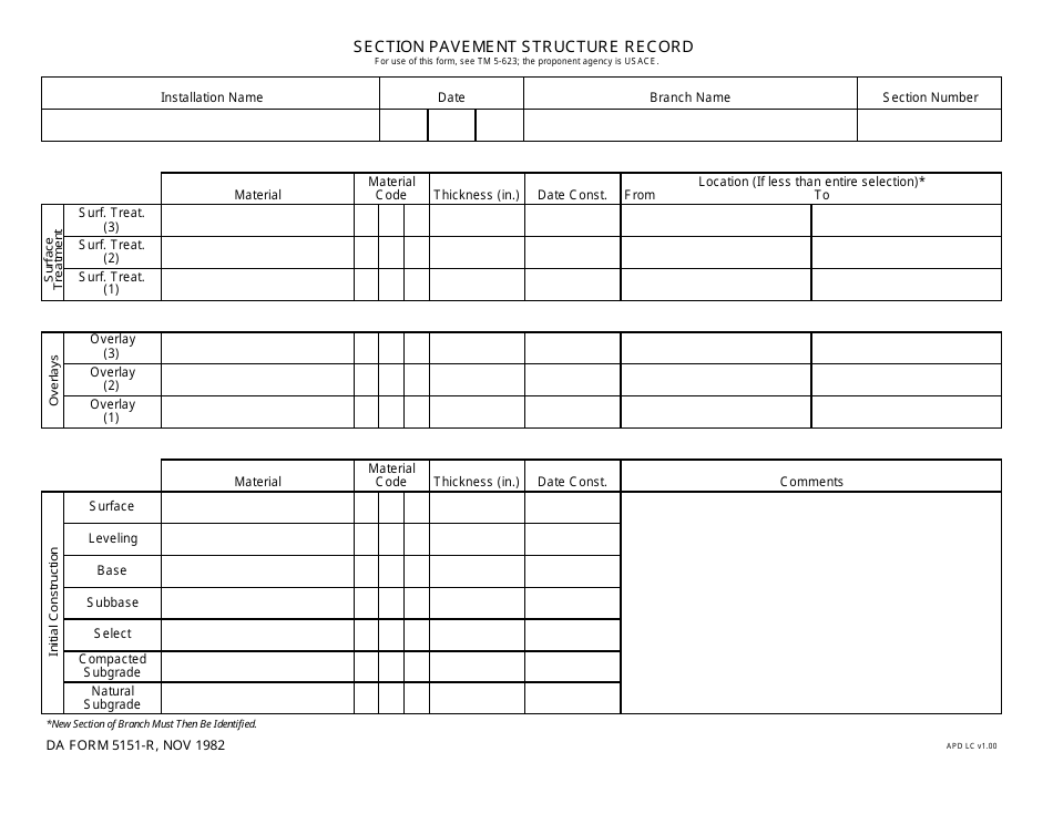 DA Form 5151-r - Fill Out, Sign Online and Download Fillable PDF ...