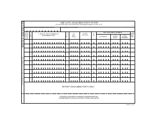 Document preview: DA Form 5410 Unit Level Deadlining Parts Report