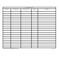 DA Form 2408-23 Survival Radio/Emergency Location Transmitter Inspection Record, Page 2