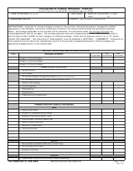 DA Form 5441-9 Evaluation of Clinical Privileges - Podiatry