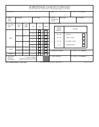 Document preview: DA Form 2946-r 40-mm Grenade Launcher Scorecard