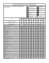 DA Form 4160 Patient&#039;s Personal Effects and Clothing Record