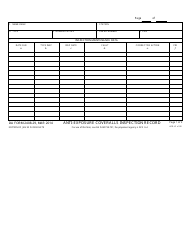 DA Form 2408-29 Anti-exposure Coveralls Inspection Record