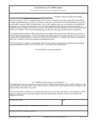 Document preview: DA Form 5574-r Assurance of Compliance