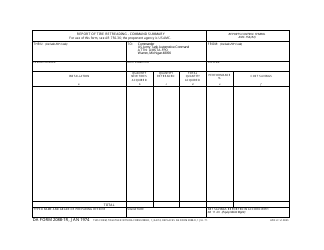 Document preview: DA Form 2088-1r Report of Tire Retreading - Command Summary