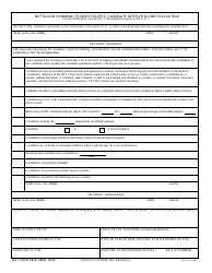 Document preview: DA Form 5426 Battalion Command Team Recruiter Candidate Interview and Evaluation