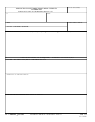 DA Form 2981 Application for Determination of Moral Eligibility for Induction