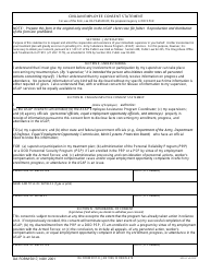 Document preview: DA Form 5017 Civilian Employee Consent Statement
