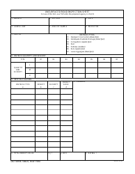 Document preview: DA Form 7348-R Unsurfaced Road Inspection Sheet (LRA)