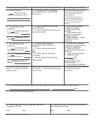 DA Form 5179 Medical Record - Preoperative/Postoperative Nursing Document, Page 2