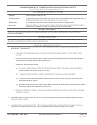 Document preview: DA Form 5891 Acknowledgement of Counseling on Legal/Procedural Rights