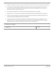 DA Form 5891 Acknowledgement of Counseling on Legal/Procedural Rights, Page 2