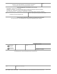 Document preview: DA Form 1134-R Request for Withdrawal of Personal Property (LRA)