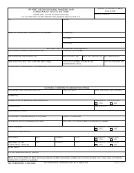 DA Form 5587 Report of Drydocking, Painting and Condition of Vessel Bottom