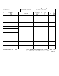 DA Form 2408-5-1 Equipment Modification Record (Component)