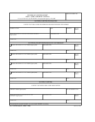 Document preview: DA Form 5026-R Record of Certification - Small Arms Shipment Control (LRA)