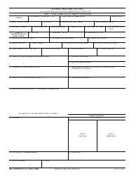 DA Form 4237-R Detainee Personnel Record (LRA)