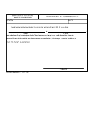 DA Form 2453-R &quot;Statement of Health and Medical Examination&quot;