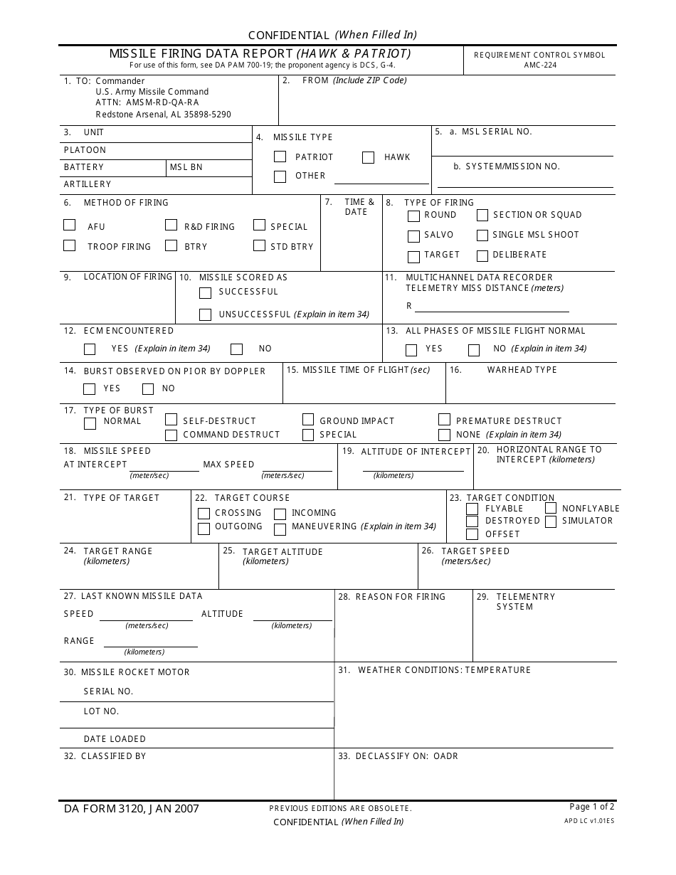 DA Form 3120 - Fill Out, Sign Online and Download Fillable PDF ...