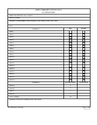 DA Form 7513 Army Community Service (Acs) Accreditation Score Sheet, Page 11