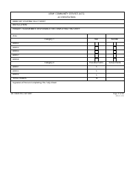 DA Form 7513 Army Community Service (Acs) Accreditation Score Sheet, Page 17