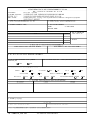 DA Form 5191 Information on Individual With Disability