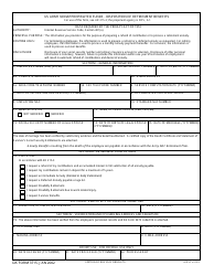 Document preview: DA Form 3715 US Army Nonappropriated Funds - Disposition of Retirement Benefits