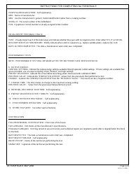 DA Form 5624-R Dc Defibrillator Inspection Record, Page 2