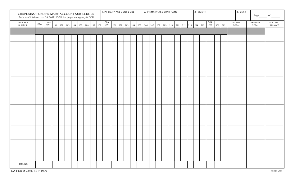 DA Form 7391 - Fill Out, Sign Online and Download Fillable PDF ...