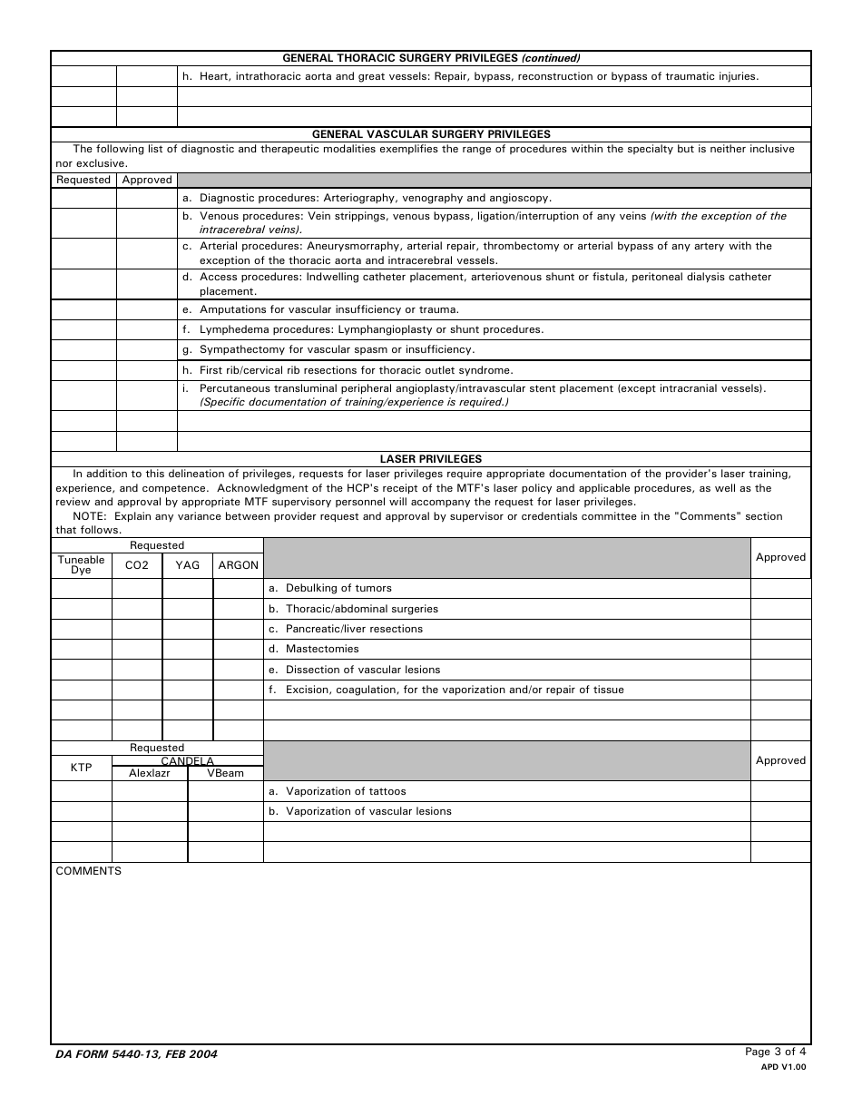 DA Form 5440-13 - Fill Out, Sign Online and Download Printable PDF ...