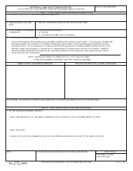 Document preview: DA Form 2600 Referral and Selection Register