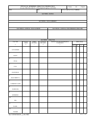 DA Form 5643 Physical Demands Analysis Worksheet