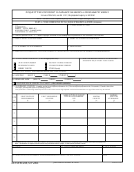 Document preview: DA Form 3238 Request for Copyright Clearance on Musical or Dramatic Works