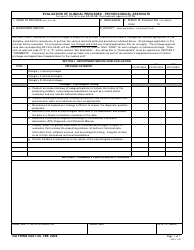 Document preview: DA Form 5441-35 Evaluation of Clinical Privileges - Psychological Associate