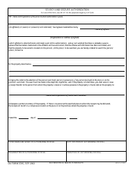 Document preview: DA Form 3745 Search and Seizure Authorization