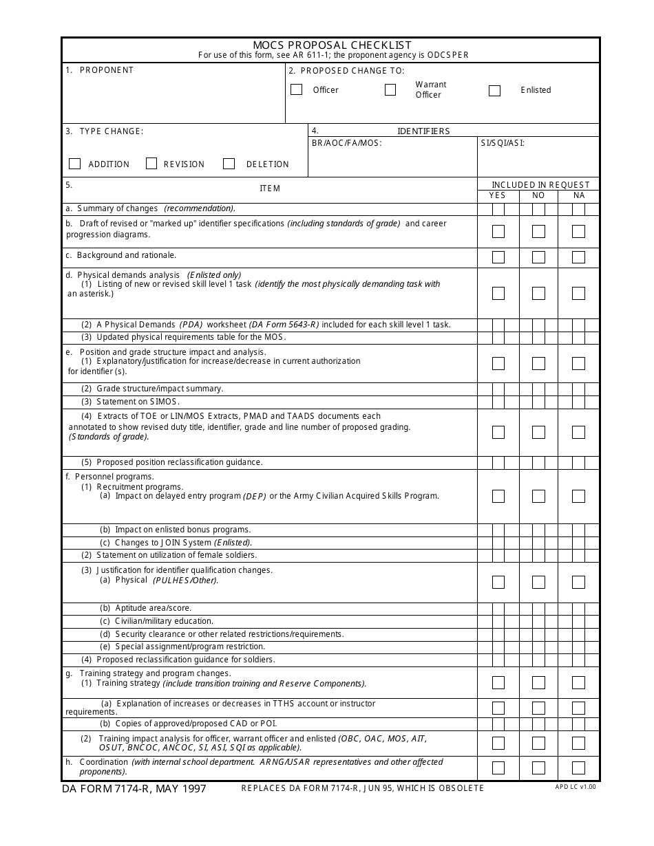 DA Form 7174 - Fill Out, Sign Online and Download Fillable PDF ...