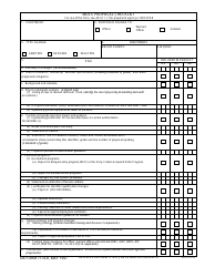 DA Form 7174 Mocs Proposal Checklist
