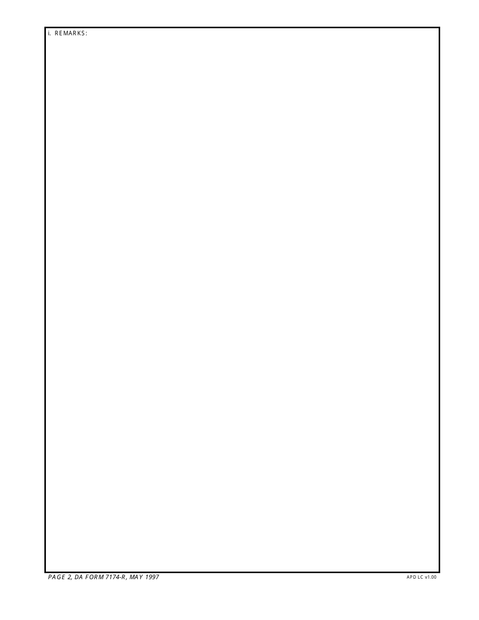 DA Form 7174 Mocs Proposal Checklist, Page 2