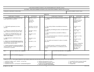 DA Form 4841-R Child Development Services (Cds) Program/Facility Report, Page 12