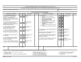 DA Form 4841-R Child Development Services (Cds) Program/Facility Report, Page 8