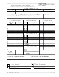Document preview: DA Form 7396 Chaplains' Fund Offering Control Sheet