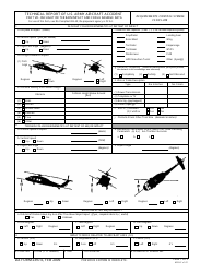 DA Form 2397-6 Technical Report of U.S. Army Aircraft Accident, Part VII - In-Flight or Terrain Impact and Crash Damage Data